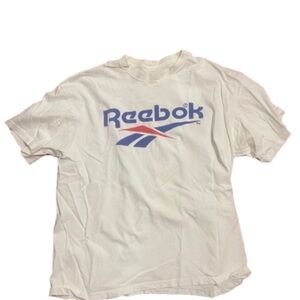 Reebok White Graphic T-Shirt vintage